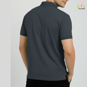 Black PoloNeck VibeCotton black hoodie vibecotton