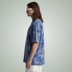 Blue Acid Wash Vibe wear T-shirts Vibecotton bohemian rhapsody attire