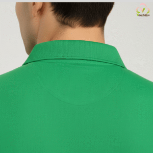 ParrotGreen PoloNeck VibeCotton black hoodie vibecotton