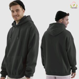 bottlegreen hoodie vibecotton