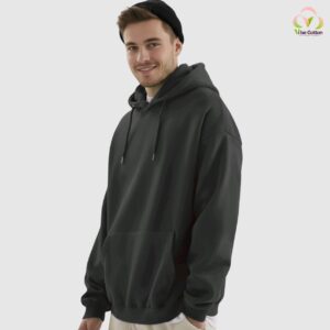 bottlegreen hoodie vibecotton