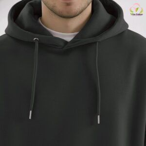 black hoodie vibecotton